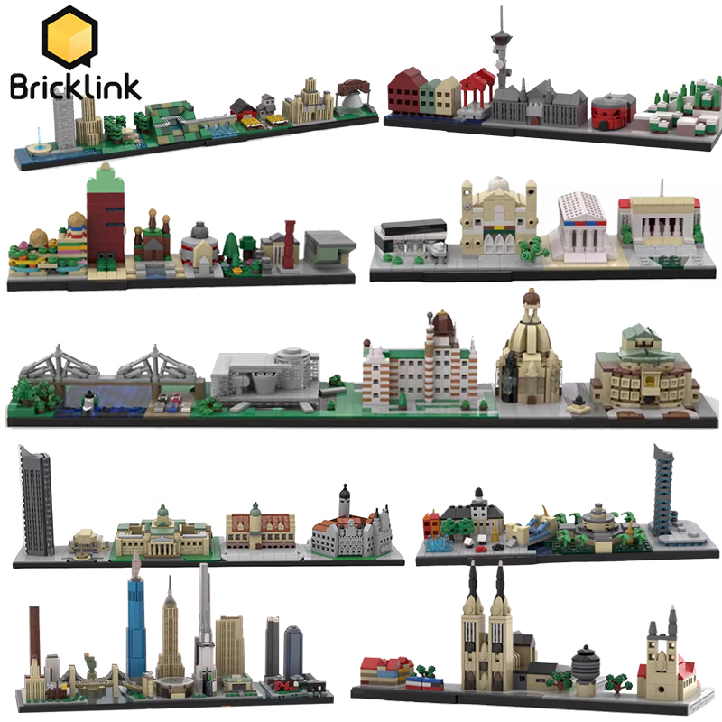 Lego Set Creator - Bricklink MOC City Skyline Architecture Sets