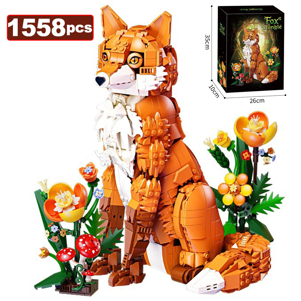 Lego Set Creator - 1558PCS MOC Jungle Fox Model Building