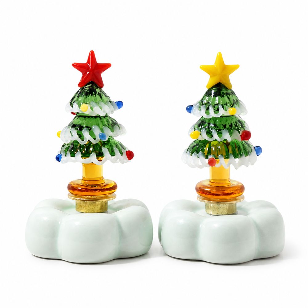 Solid Glass Glass Christmas Tr - Star Tree Topper recension och pris