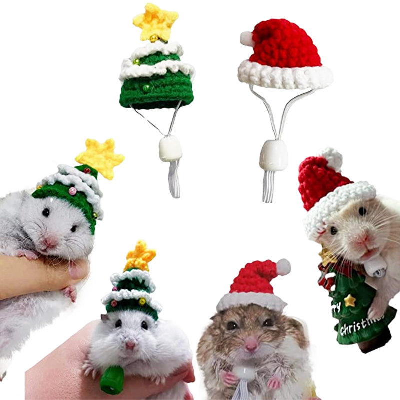 Hand Woven Pet Christmas Hat D - Santa Hat Plush recension och pris