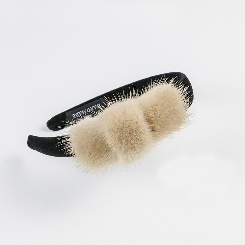Real Mink Cosmetic Headbands W - Ribbon Bow Gift recension och pris