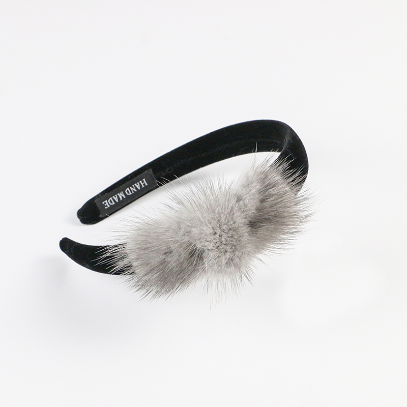 Real Mink Cosmetic Headbands W - Ribbon Bow Gift recension och pris