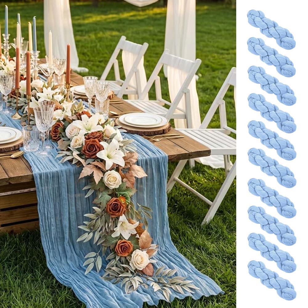 Set of 10 Table Runner Gauze C - Christmas Table Runner recension och pris