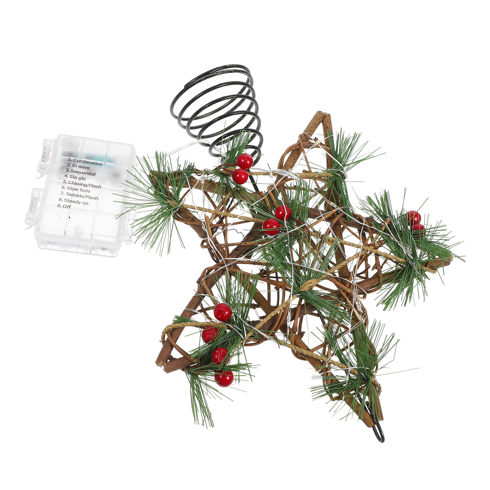Christmas Tree Wood Star Toppe - Star Tree Topper recension och pris