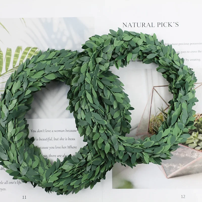7 Meters Iron Wire Green Leaf  - Christmas Wreath Fake recension och pris