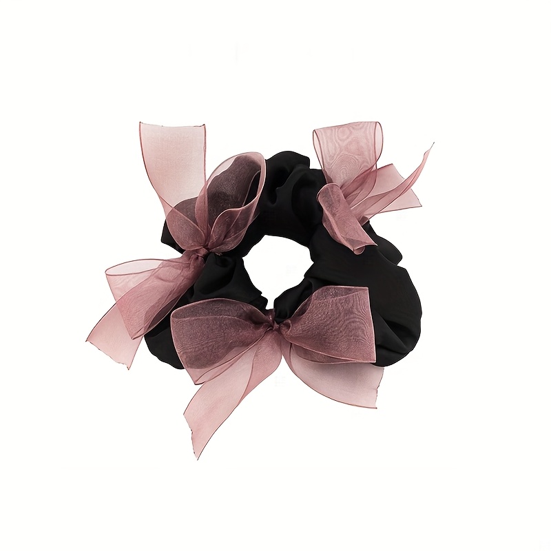 Organza woven bow satin scrunc - Ribbon Bow Gift recension och pris