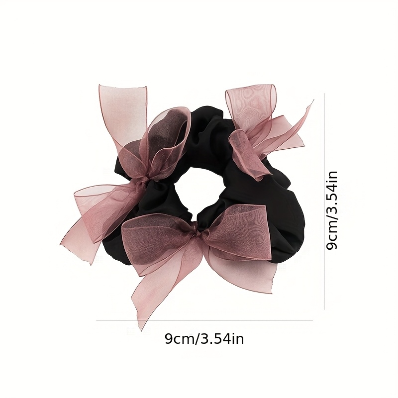 Organza woven bow satin scrunc - Ribbon Bow Gift recension och pris