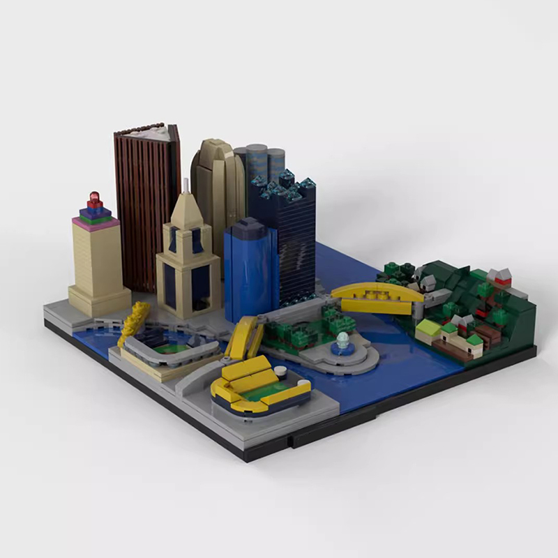 Bricklink MOC City Skyline Arc - Lego Set Creator recension och pris