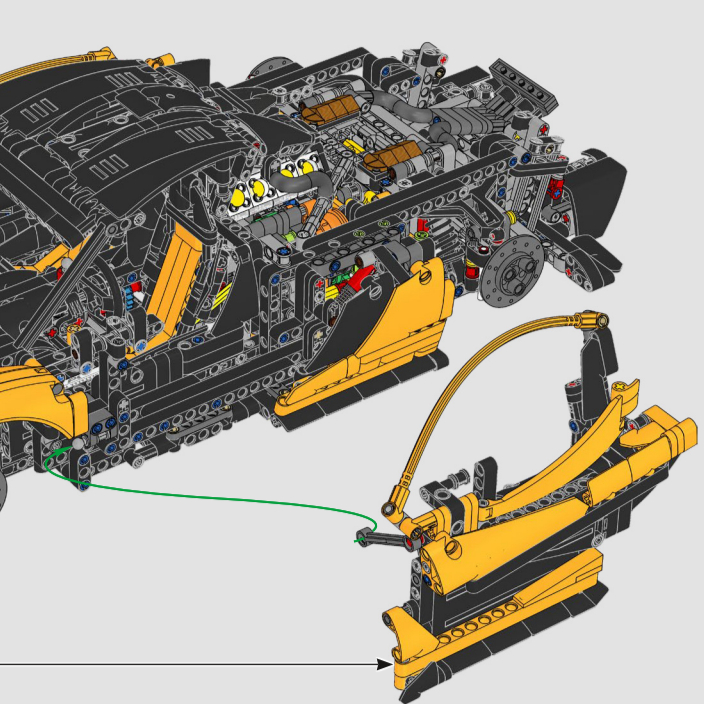 Yellow Assembled Sports Car 1: - Lego Set Technic recension och pris