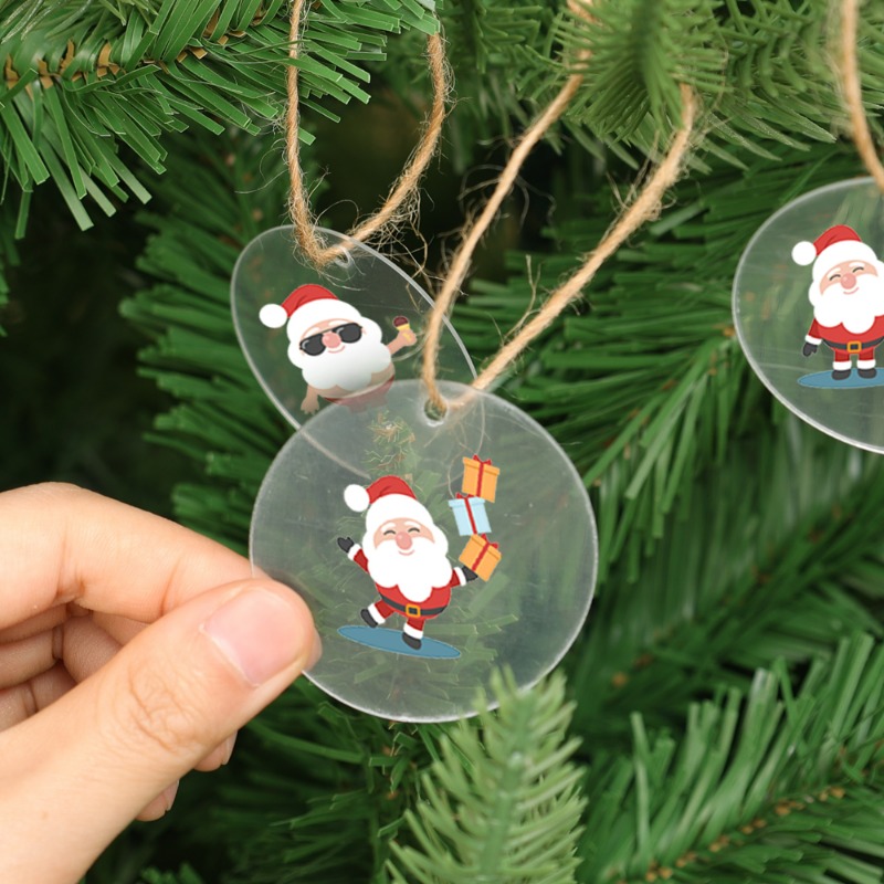 5/100x Blank Christmas Clear R - Christmas Stocking Hanging recension och pris