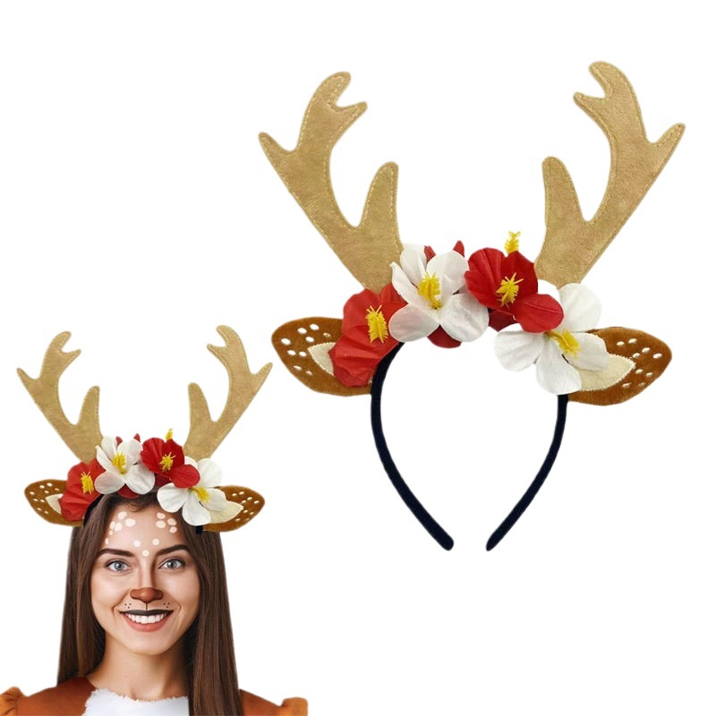 Reindeer Costume Set Tutu Skir - Reindeer Antlers Headband recension och pris