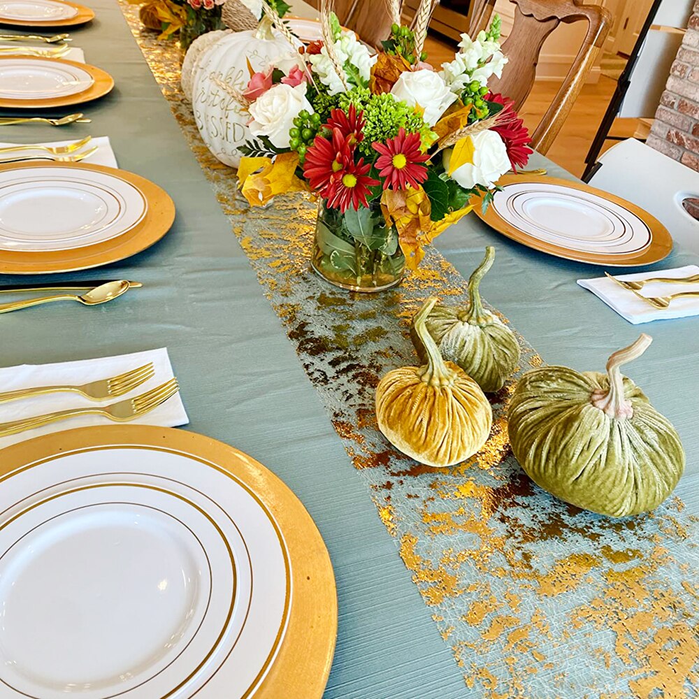 Sparkle Metallic Gold Thin Tab - Christmas Table Runner recension och pris