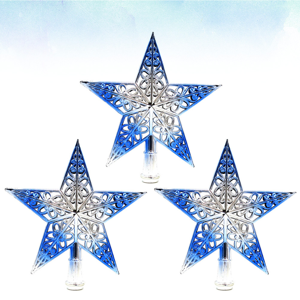 3Pcs 20Cm Hollow Star Christma - Star Tree Topper recension och pris