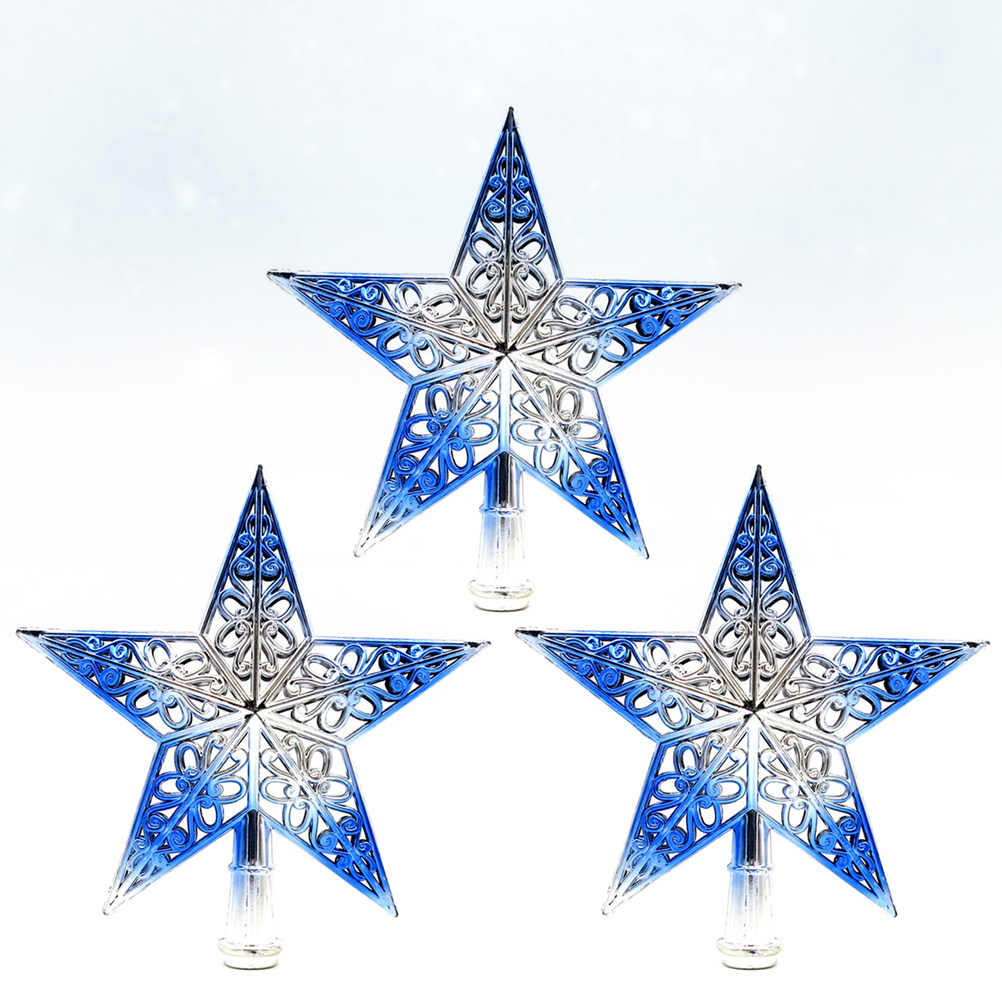 3Pcs 20Cm Hollow Star Christma - Star Tree Topper recension och pris