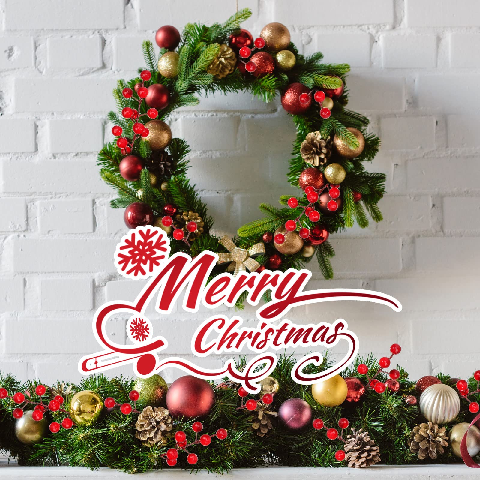 Artificial Pine Branches Fake  - Christmas Wreath Fake recension och pris