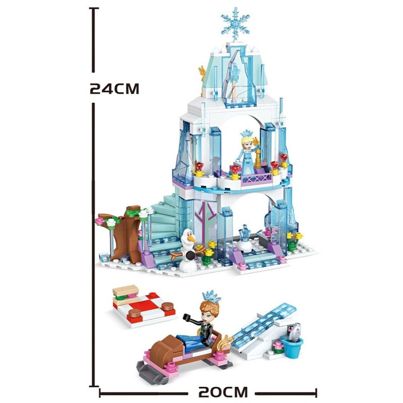 Elsa Ice Castle Building Block - Lego Set Technic recension och pris