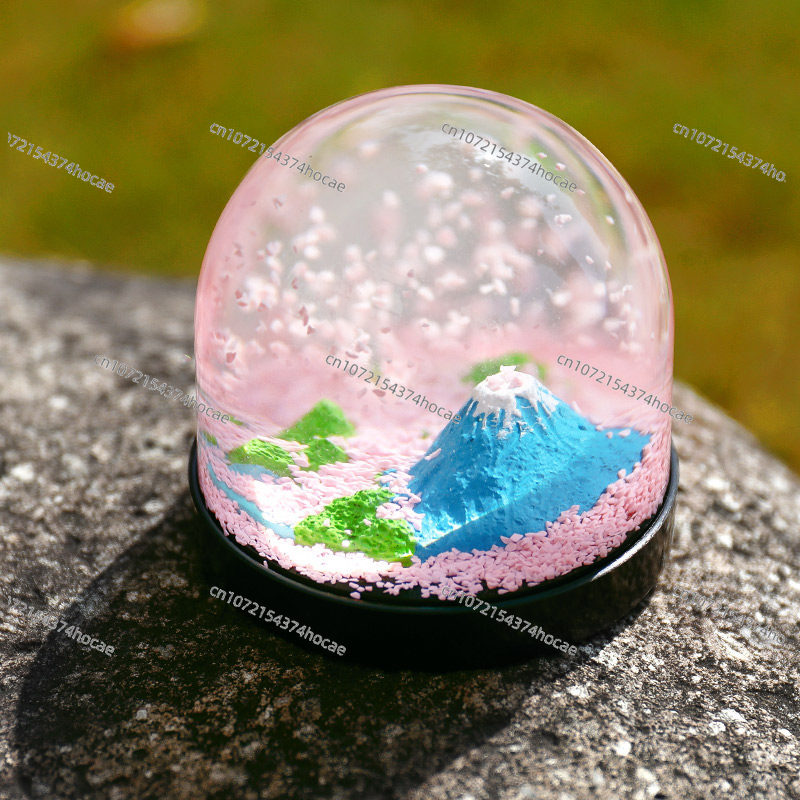 Mount Fuji romantic cherry blo - Snow Globe Musical recension och pris