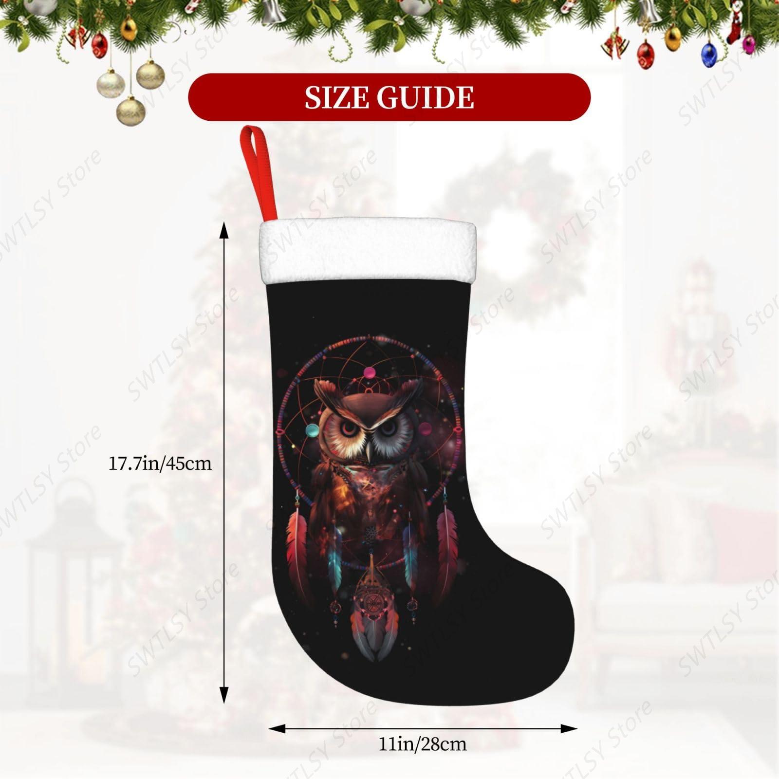 Owl Rainbow Catcher Large Chri - Christmas Stocking Hanging recension och pris