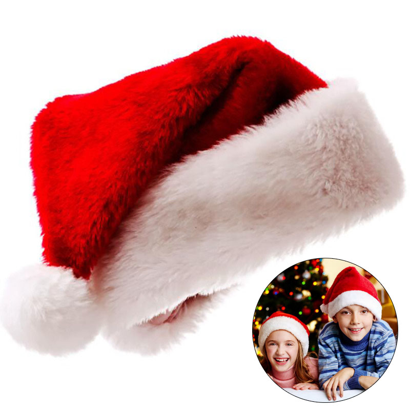 Plush Christmas Hat for Adult  - Santa Hat Plush recension och pris
