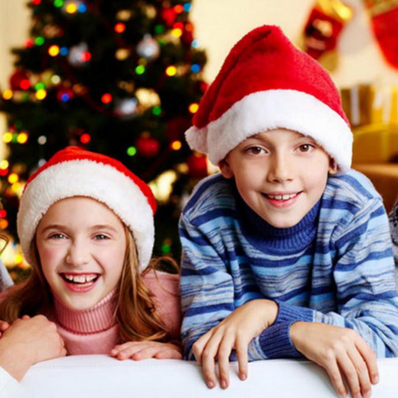 Plush Christmas Hat for Adult  - Santa Hat Plush recension och pris
