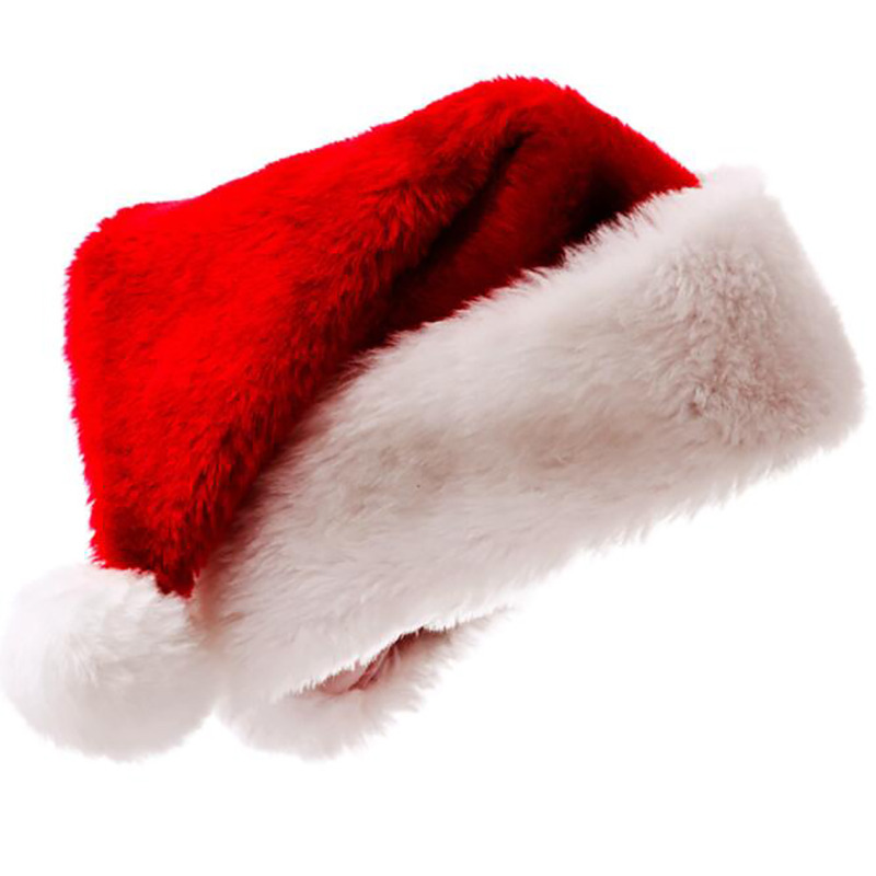 Plush Christmas Hat for Adult  - Santa Hat Plush recension och pris