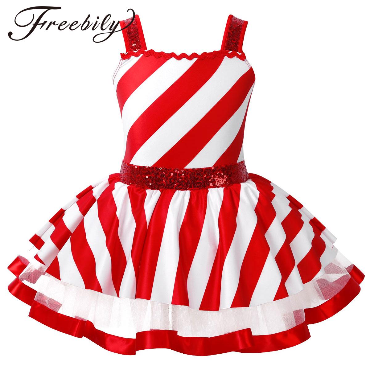 Girls Christmas Candy Cane Cos - Elf Costume Christmas recension och pris