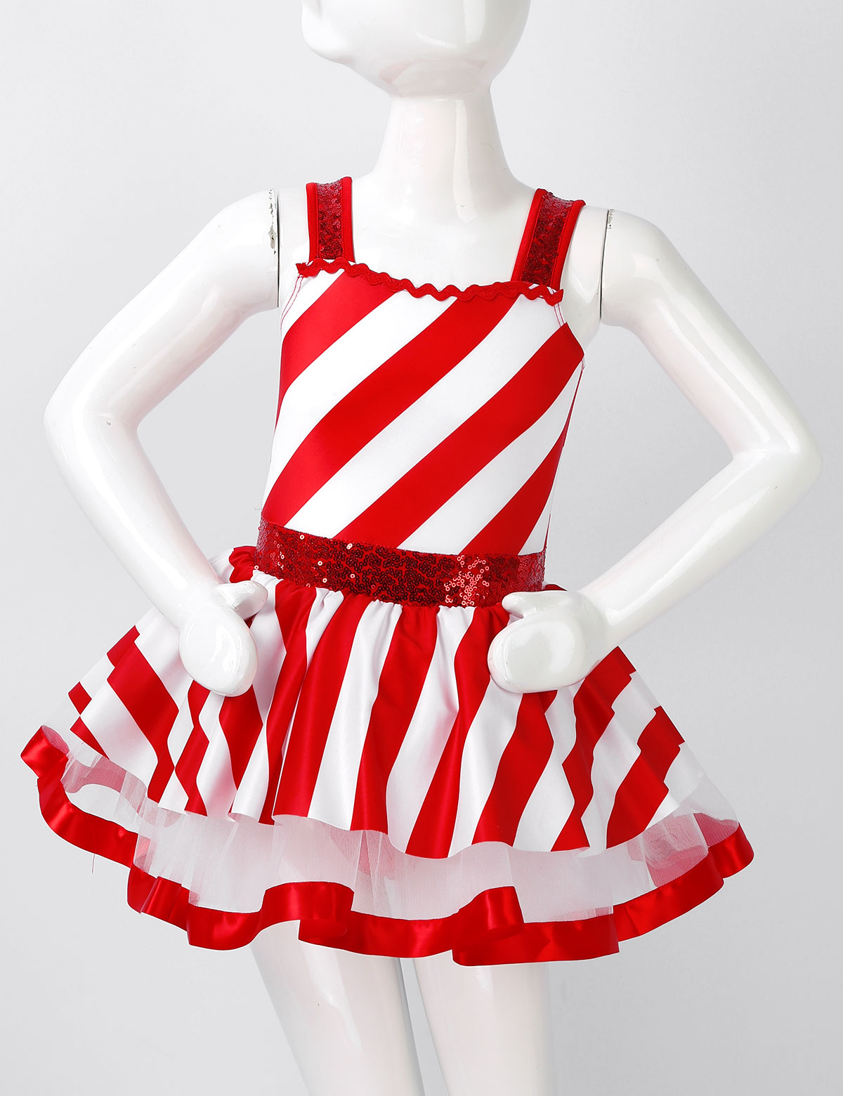 Girls Christmas Candy Cane Cos - Elf Costume Christmas recension och pris