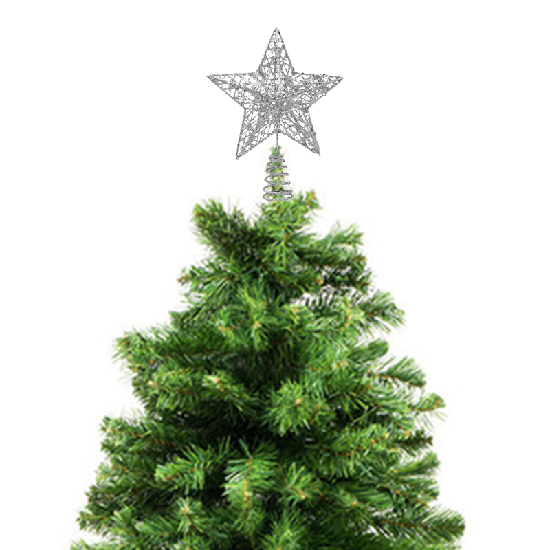 1pc Gold/Silver/Red/Blue Glitt - Star Tree Topper recension och pris