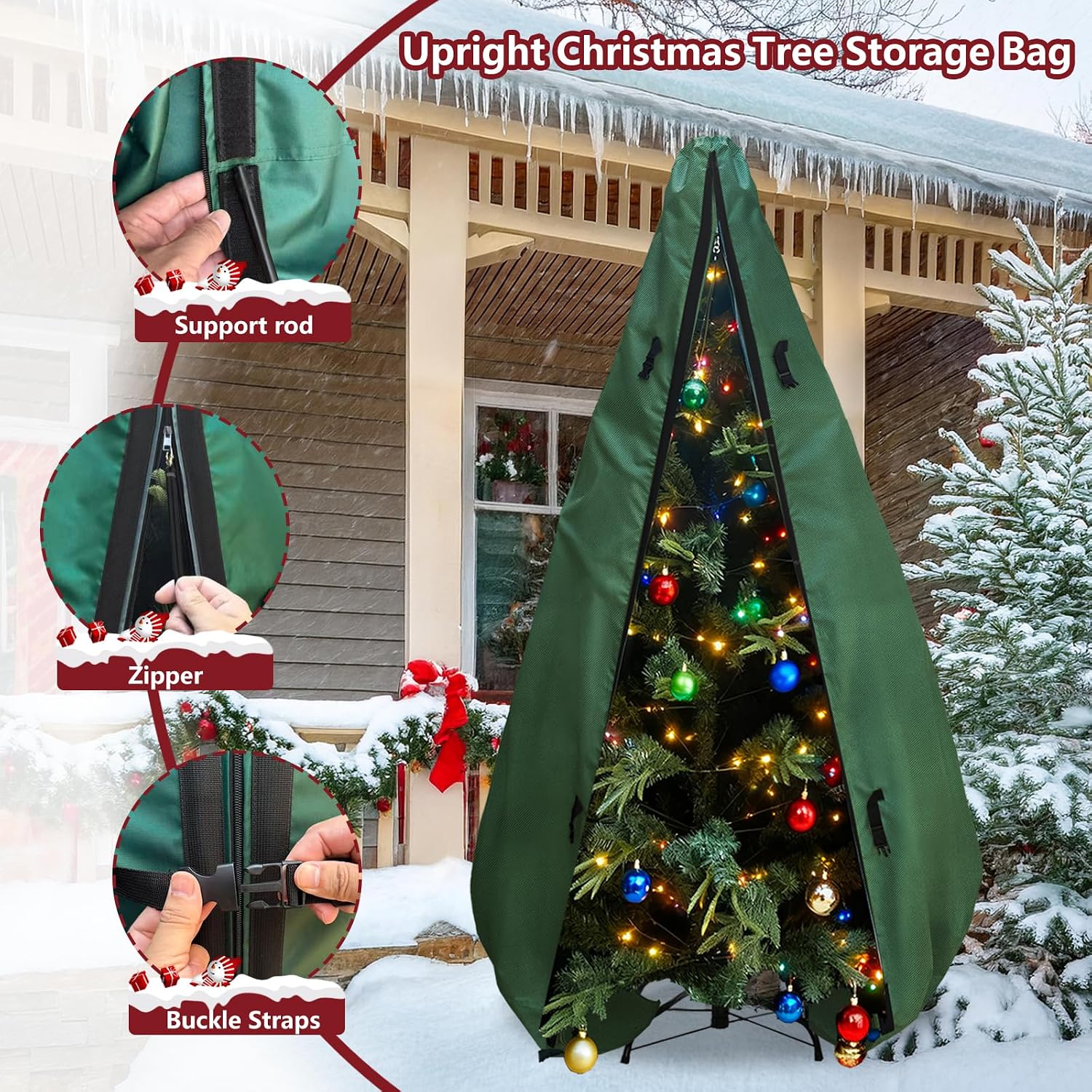 Upright Christmas Tree Storage - Christmas Tree Artificial recension och pris
