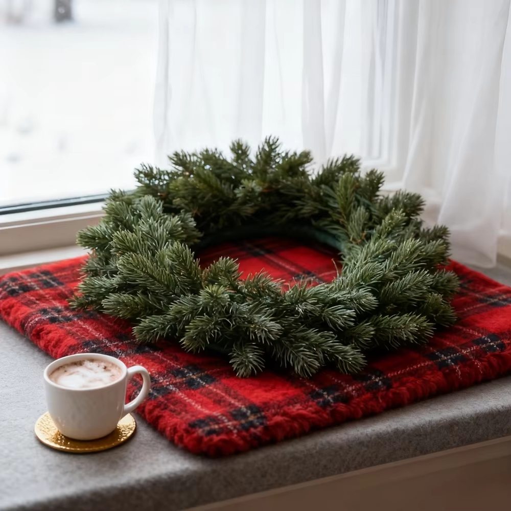 Artificial Pine Wreath Plant C - Christmas Wreath Fake recension och pris