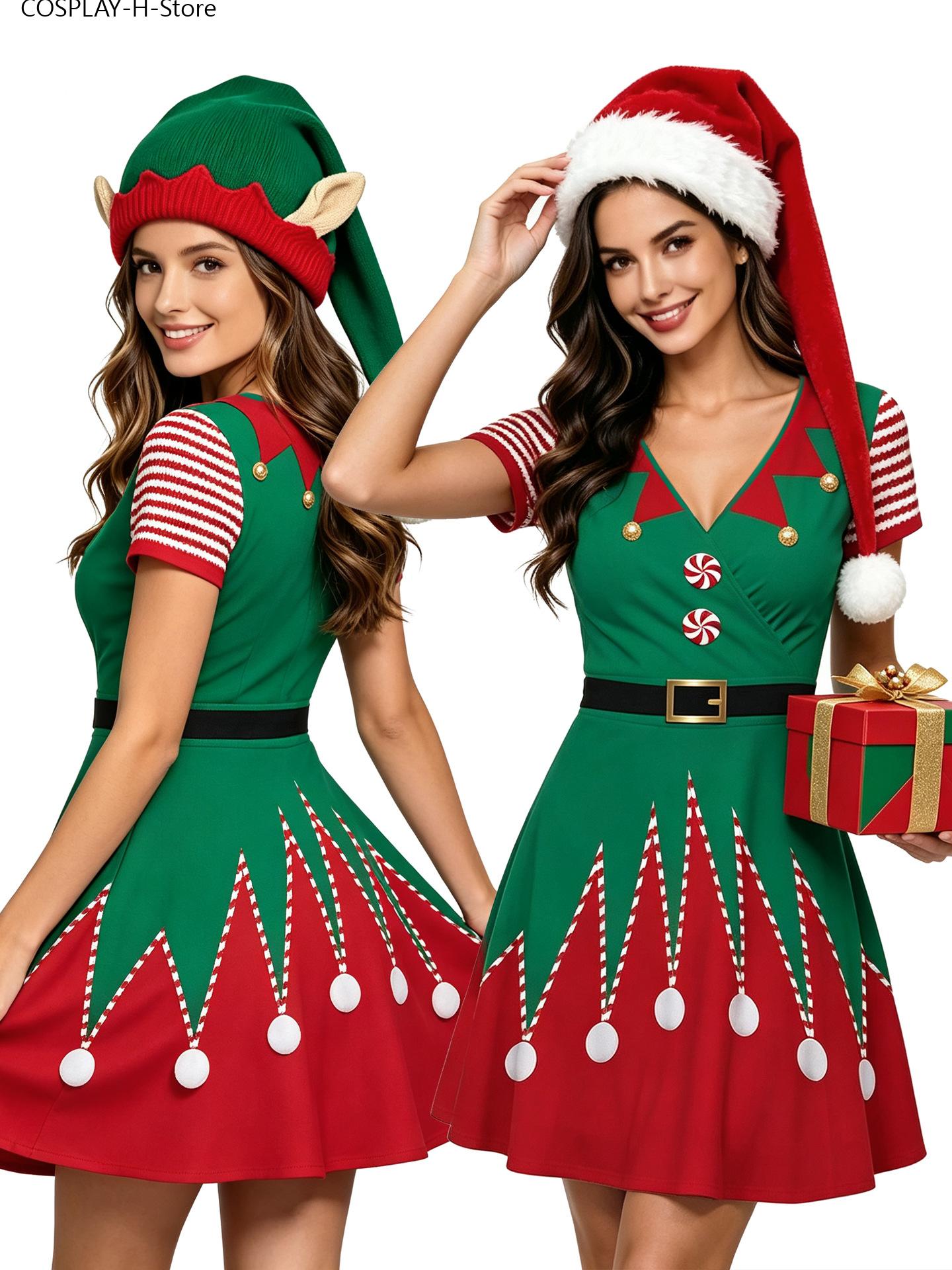 Women Christmas Elf Dress, Lon - Elf Costume Christmas recension och pris