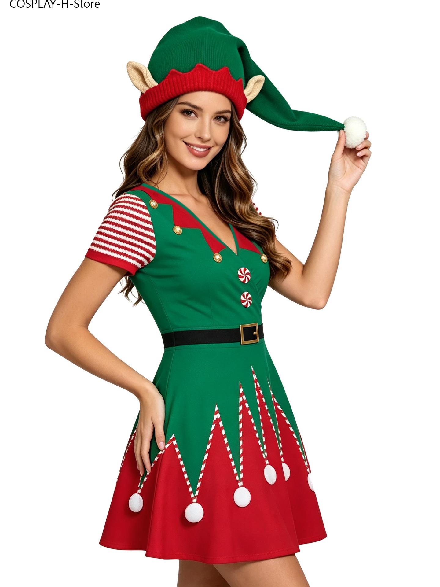 Women Christmas Elf Dress, Lon - Elf Costume Christmas recension och pris